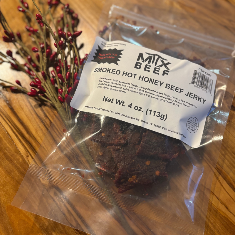 MTXBeef Smoked Jerky - 4oz pkgs