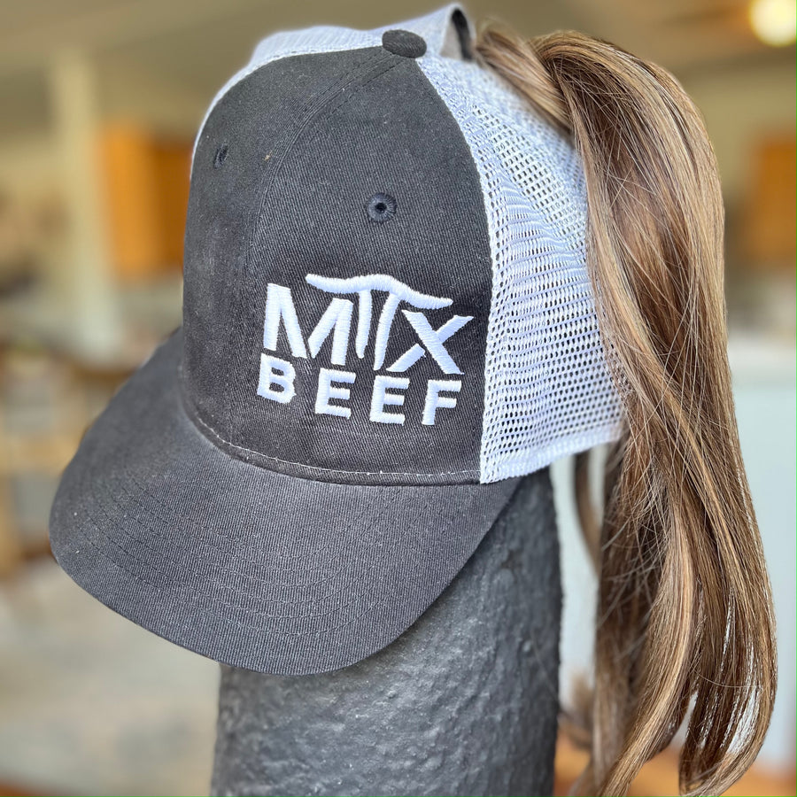 MTXBeef New Logo Branded Ladies Poinytail Cap