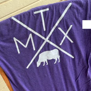 MTXBeef Purple "X" Short Sleeve T-Shirt